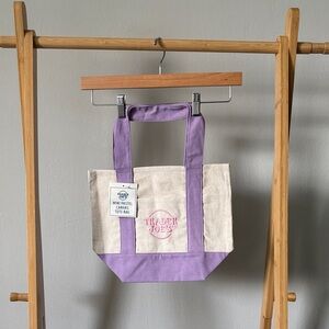Trader Joe’s Mini Lavender Pastel Canvas Tote Bag
